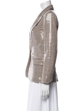 Zadig & Voltaire Plaid Print Blazer