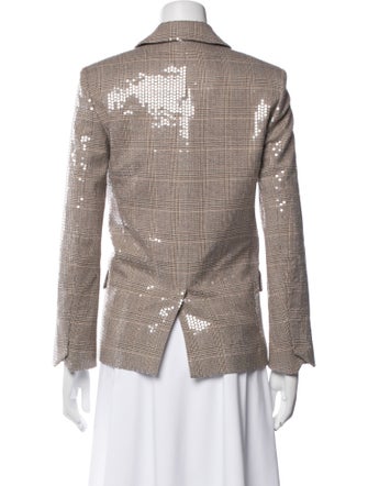 Zadig & Voltaire Plaid Print Blazer