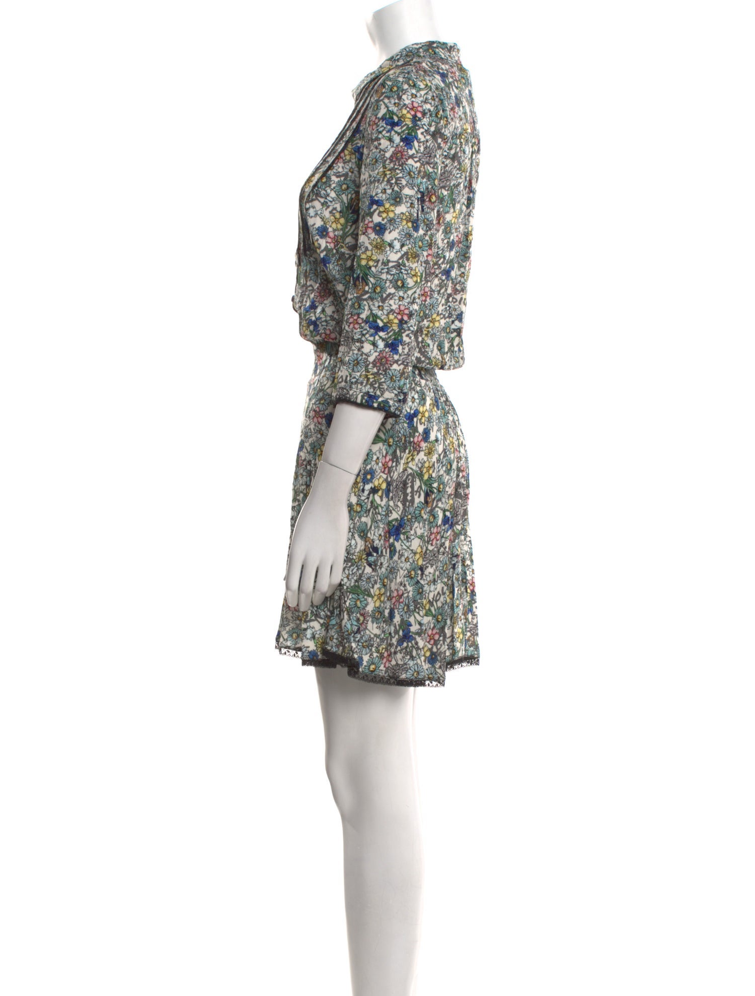 Zadig & Voltaire Floral Print Mini Dress w/ Tags
