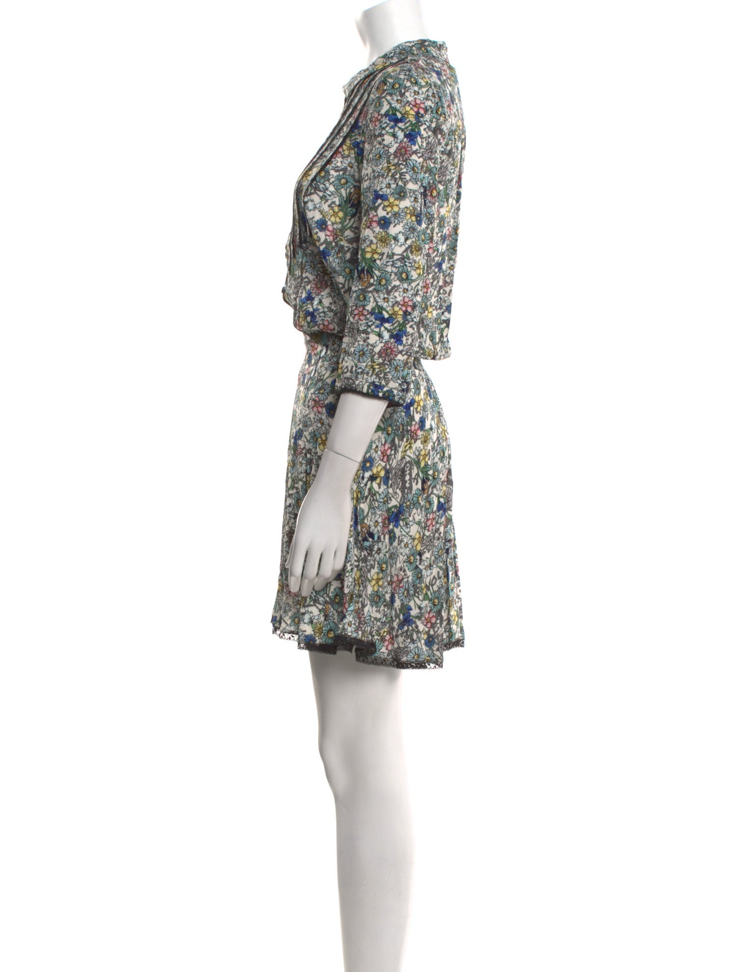 Zadig & Voltaire Floral Print Mini Dress w/ Tags
