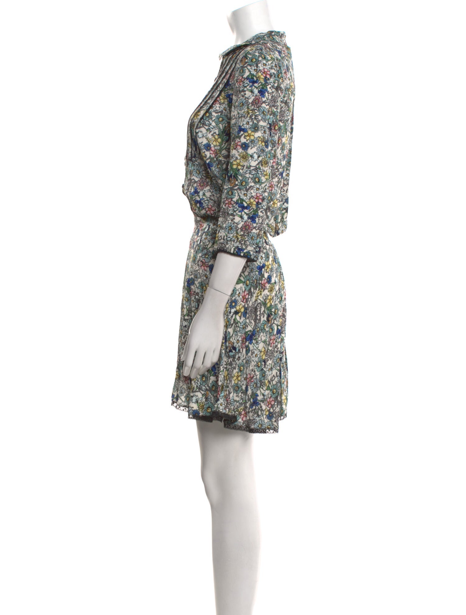 Zadig & Voltaire Floral Print Mini Dress w/ Tags