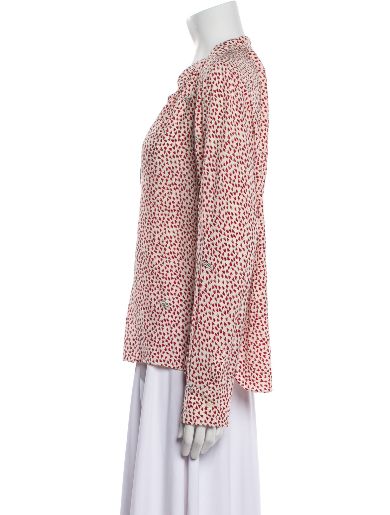 Zadig & Voltaire Printed V-Neck Blouse