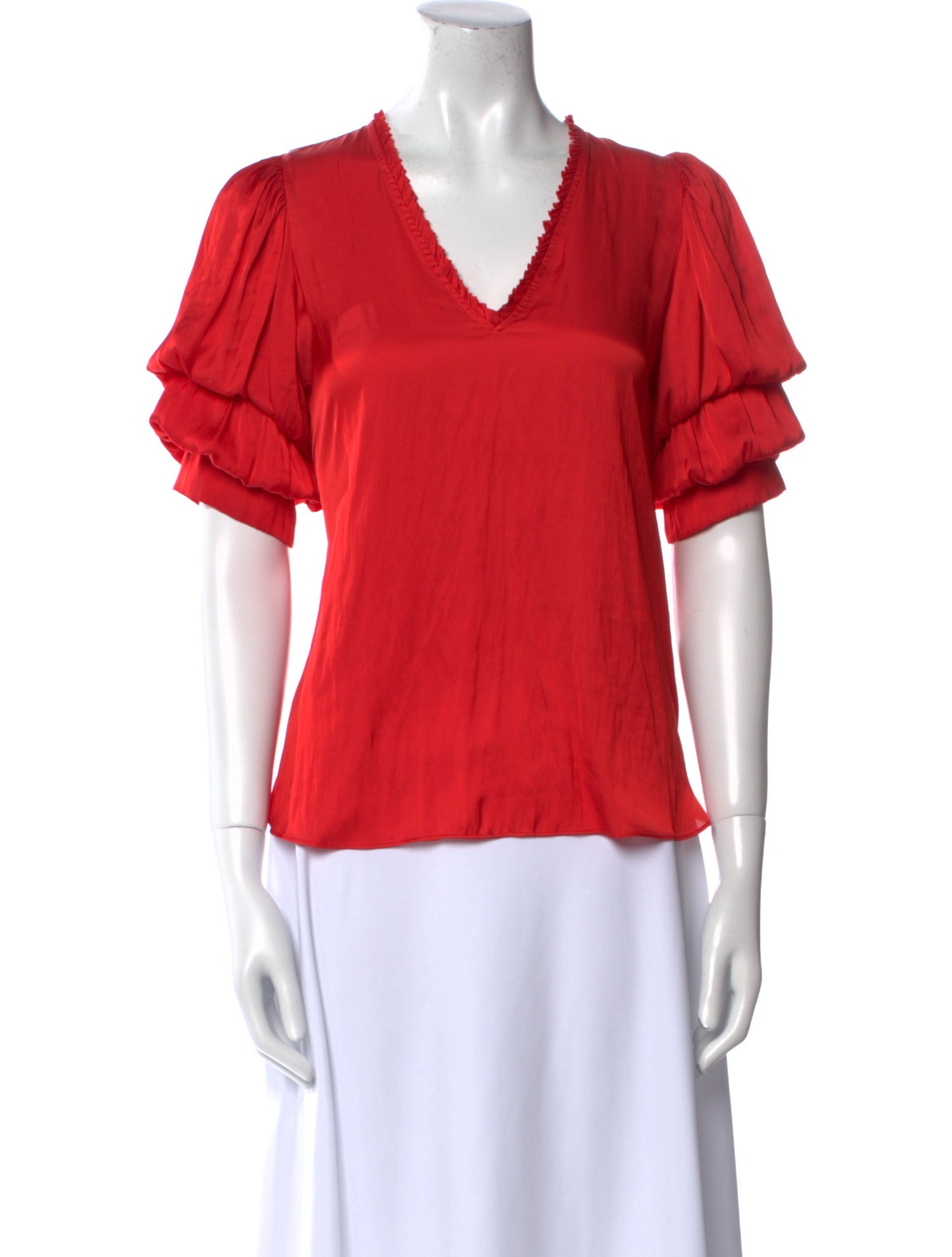 Zadig & Voltaire V-Neck Short Sleeve Blouse
