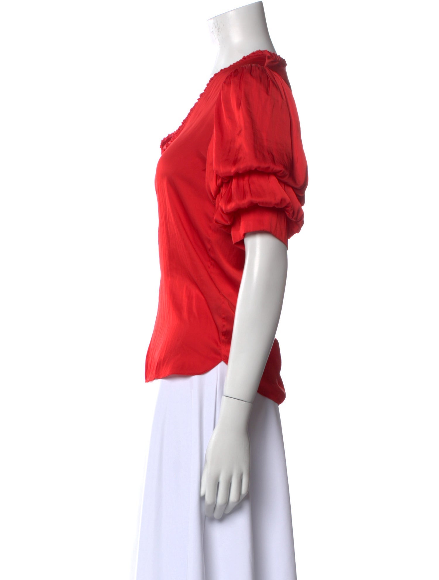 Zadig & Voltaire V-Neck Short Sleeve Blouse