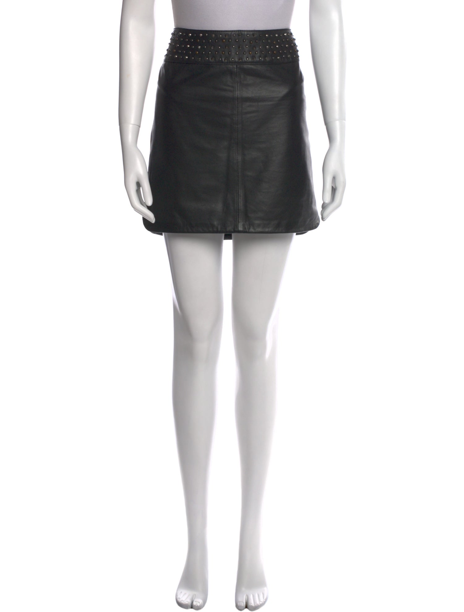 Zadig & Voltaire Lamb Leather Mini Skirt