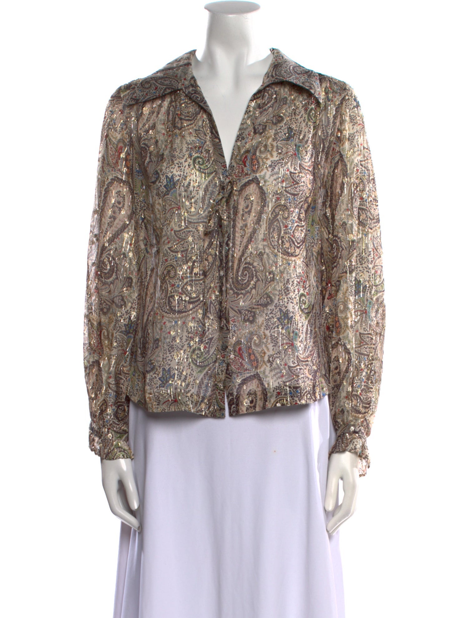 Zadig & Voltaire Silk Paisley Print Blouse