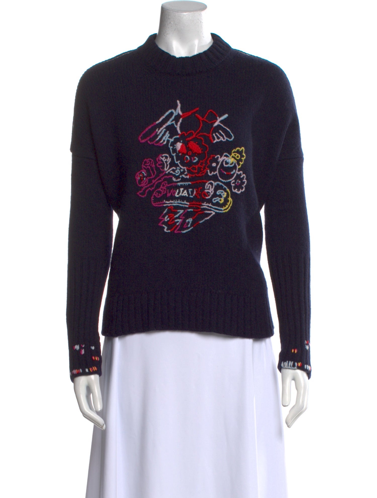 Zadig & Voltaire Merino Wool Graphic Print Sweatshirt