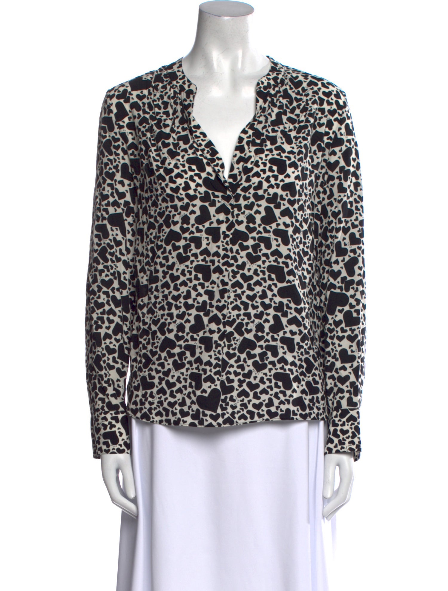 Zadig & Voltaire Printed V-Neck Blouse