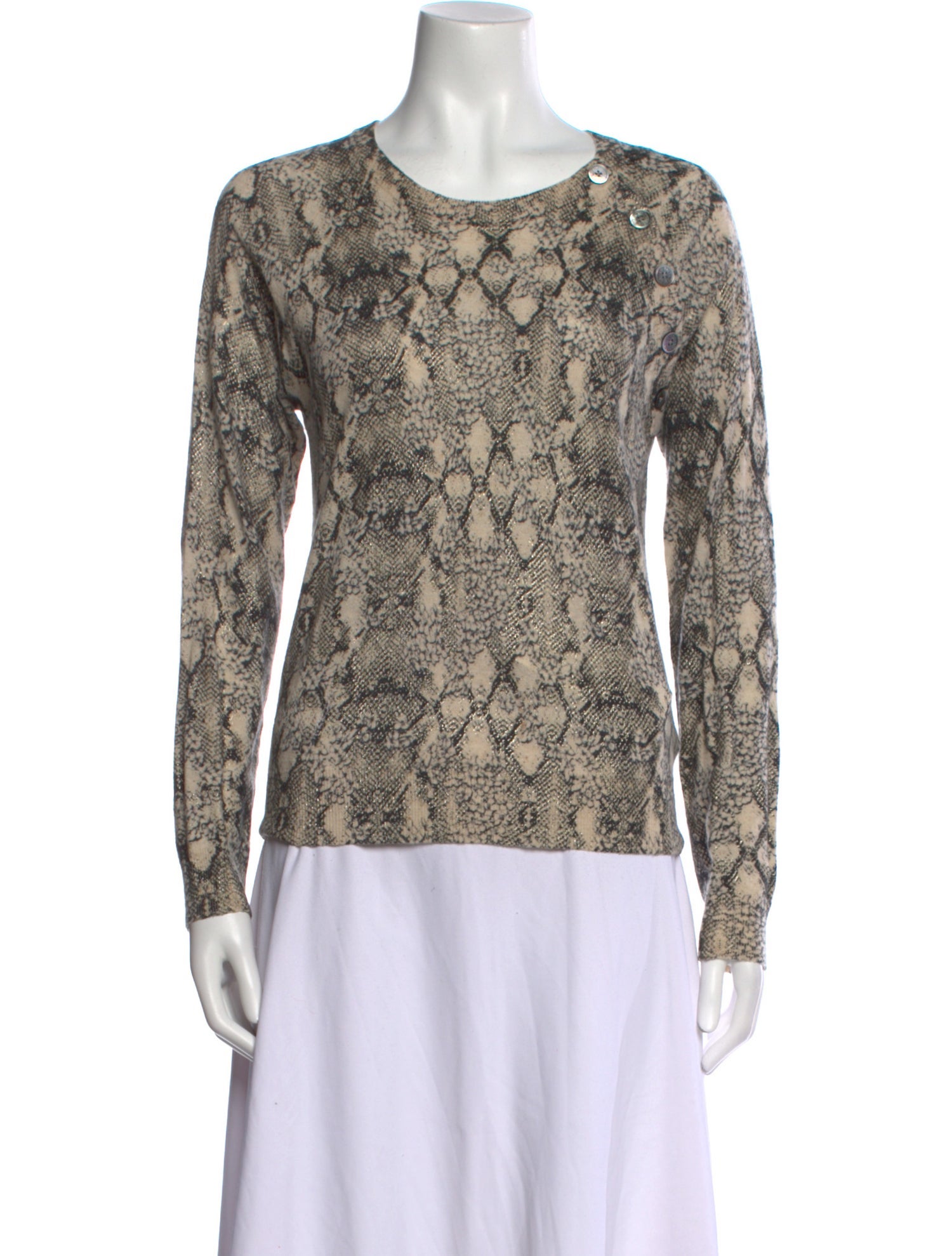 Zadig & Voltaire Cashmere Animal Print Sweater