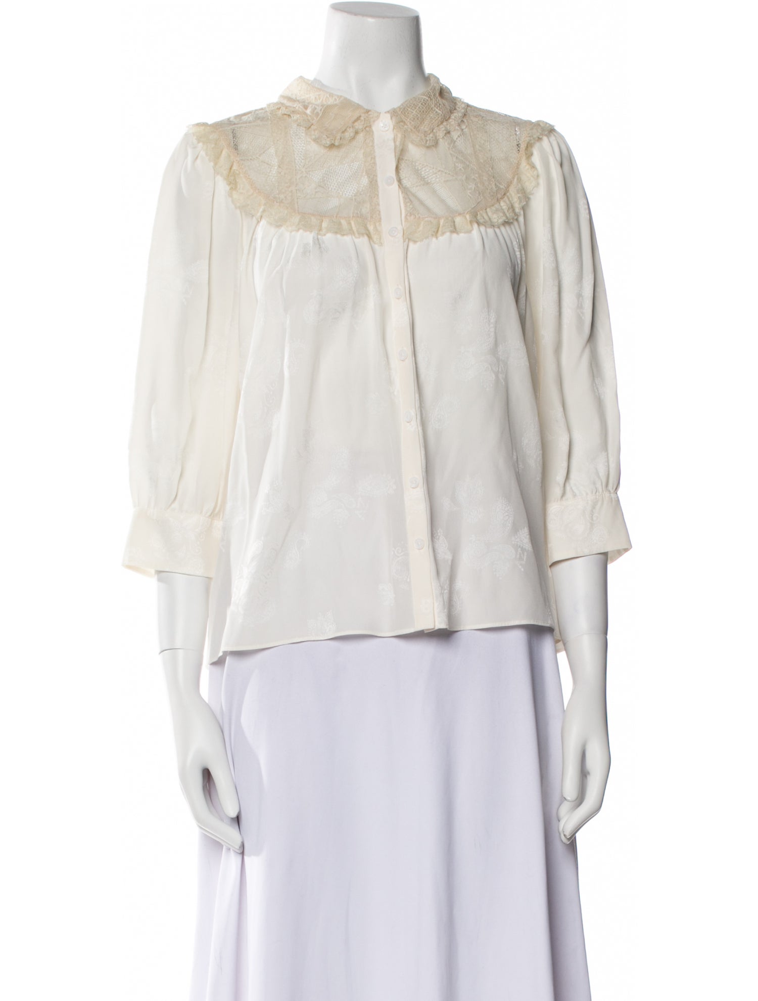 Zadig & Voltaire Silk Mock Neck Blouse w/ Tags