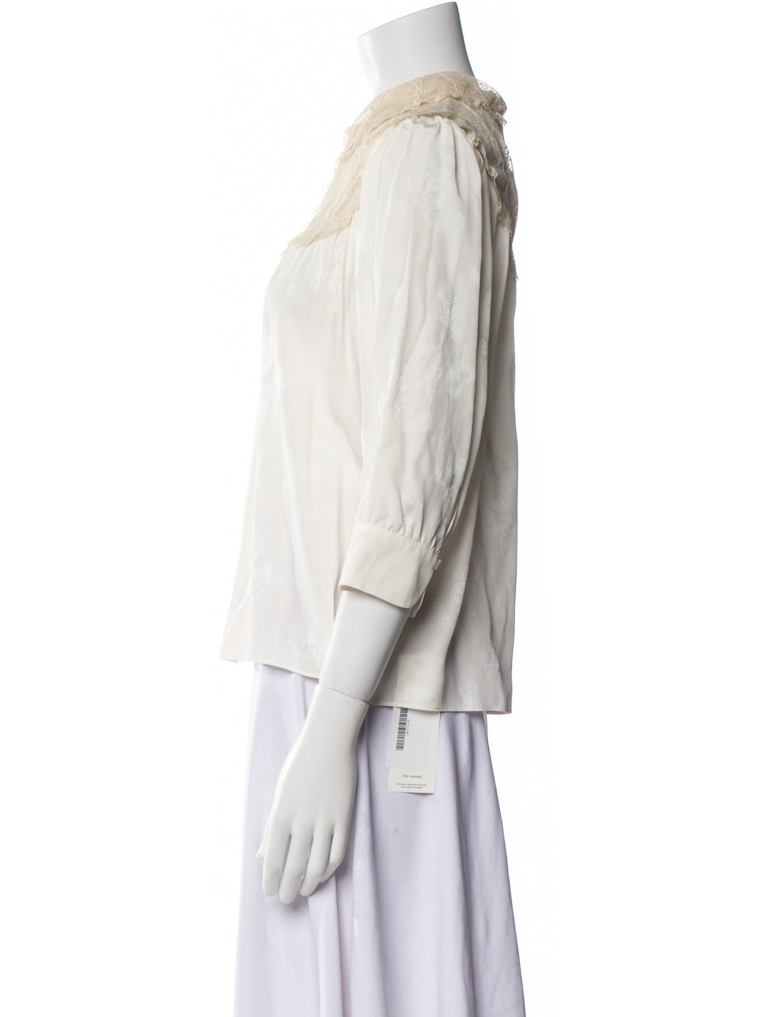 Zadig & Voltaire Silk Mock Neck Blouse w/ Tags