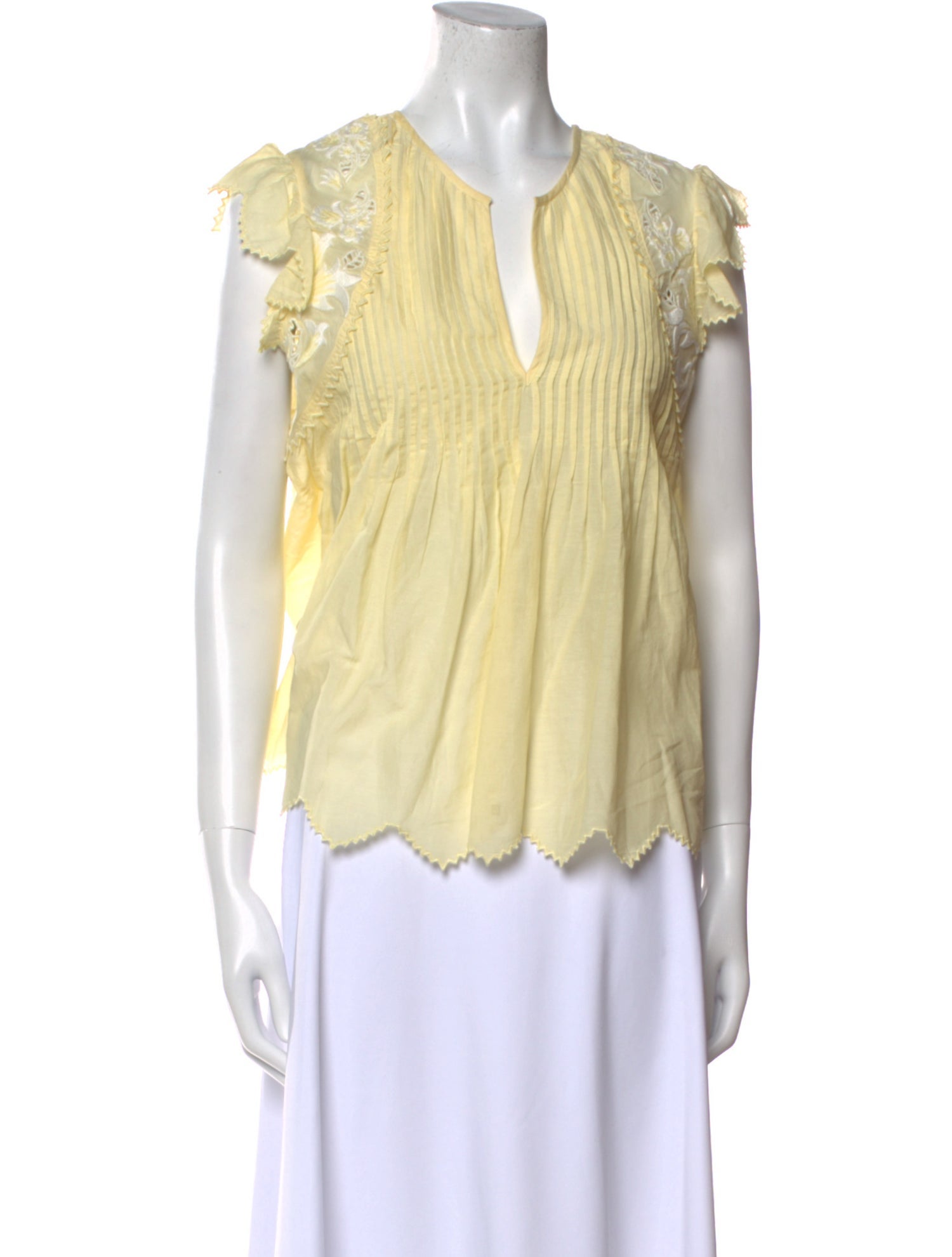 Zadig & Voltaire V-Neck Sleeveless Blouse w/ Tags