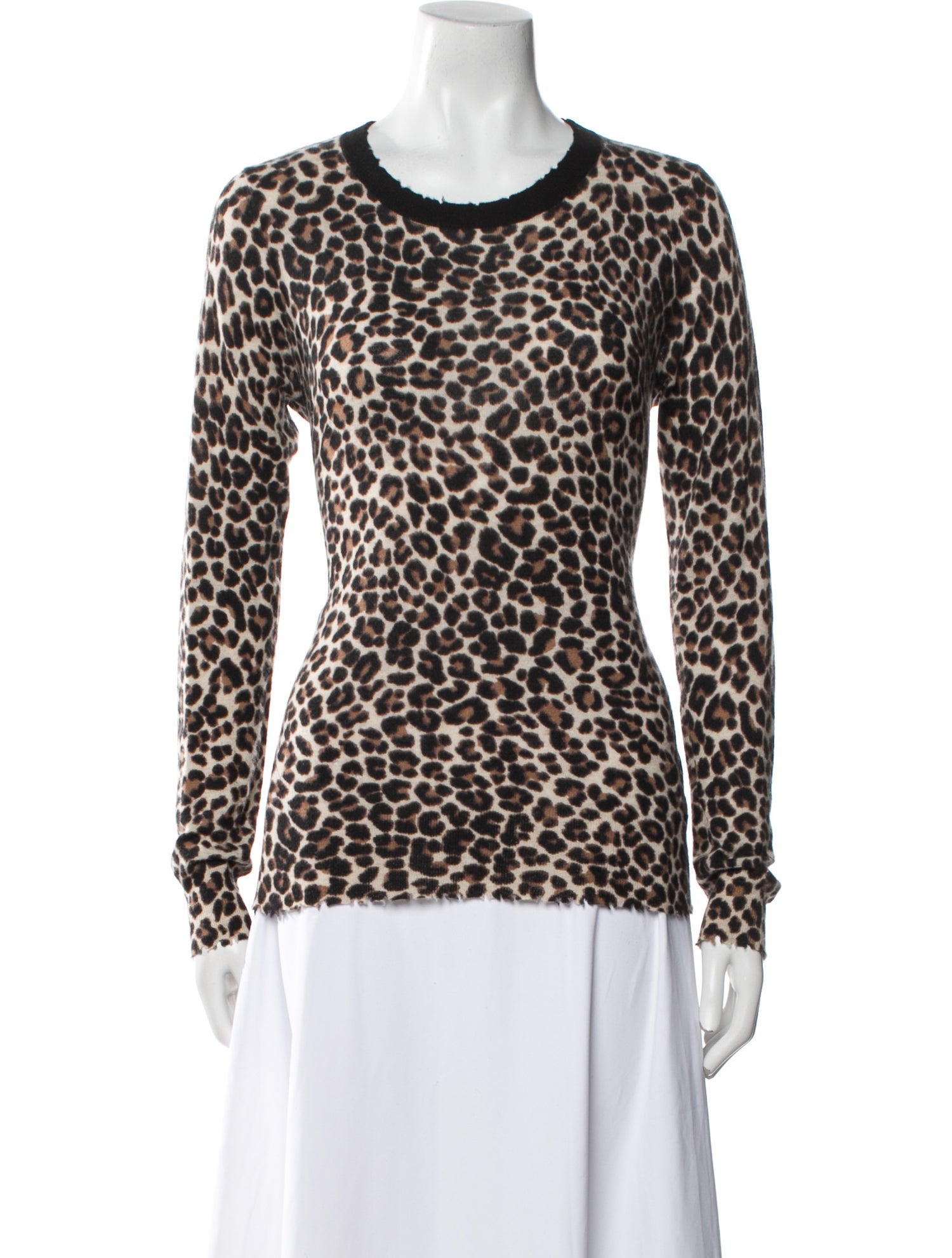 Zadig & Voltaire Cashmere Animal Print Sweater