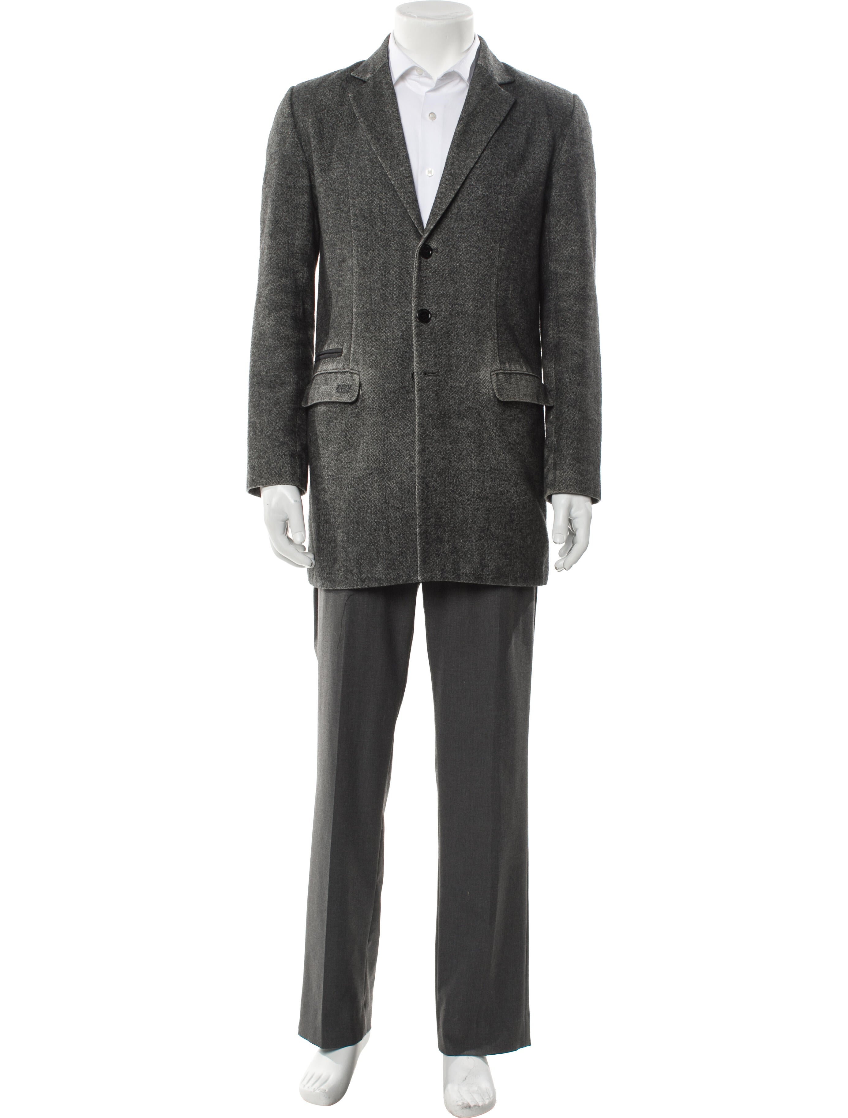 Zadig & Voltaire Tweed Pattern Overcoat