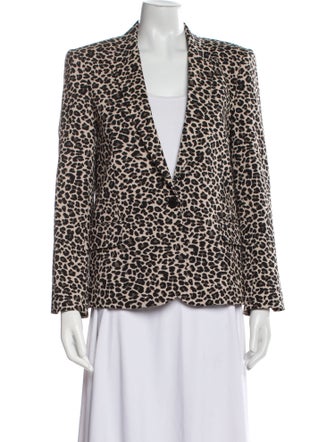 Zadig & Voltaire Animal Print Blazer