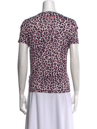 Zadig & Voltaire Linen Animal Print T-Shirt