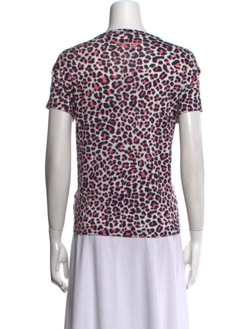 Zadig & Voltaire Linen Animal Print T-Shirt