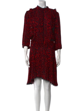 Zadig & Voltaire Floral Print Knee-Length Dress