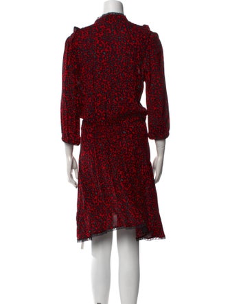 Zadig & Voltaire Floral Print Knee-Length Dress