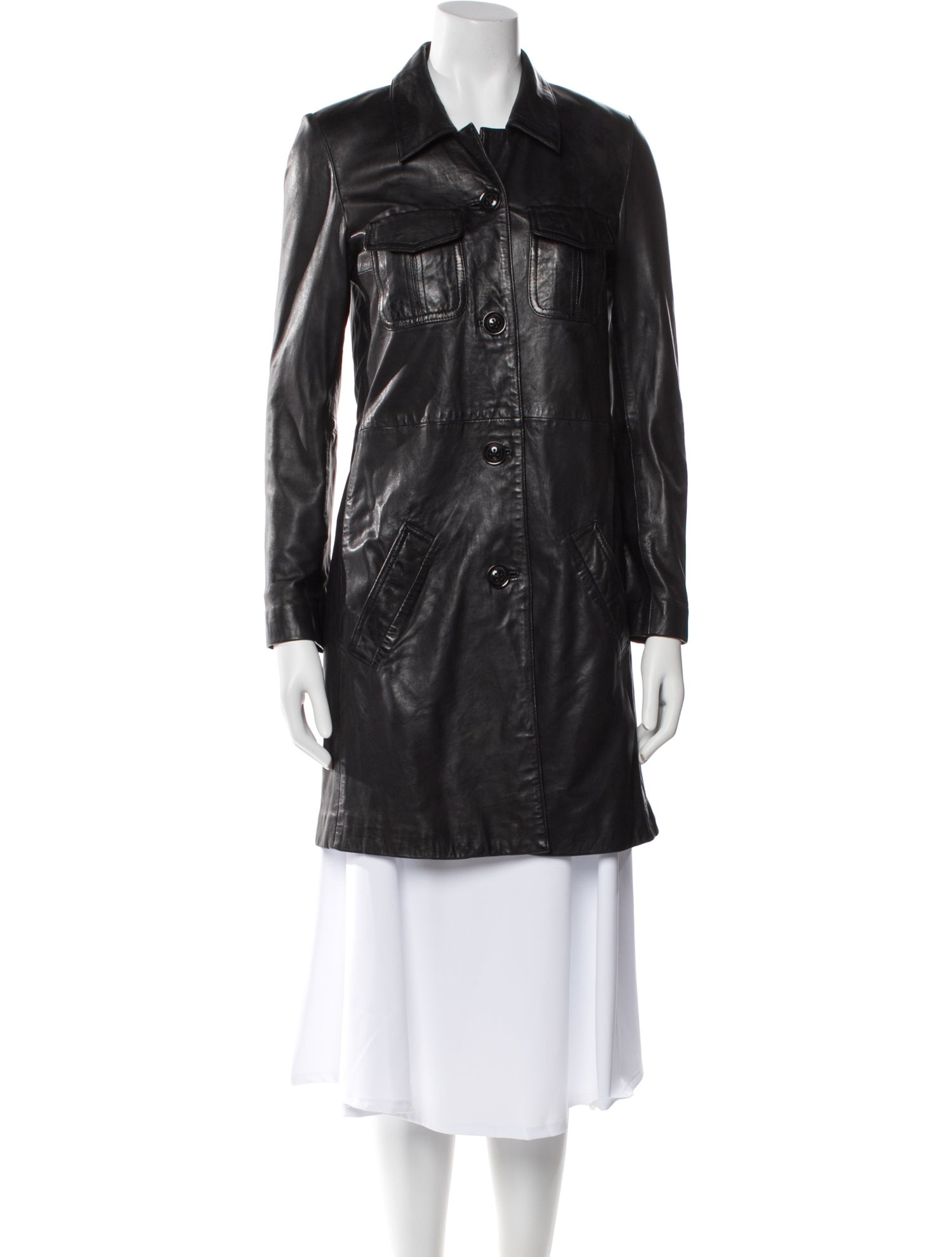 Zadig & Voltaire Leather Trench Coat