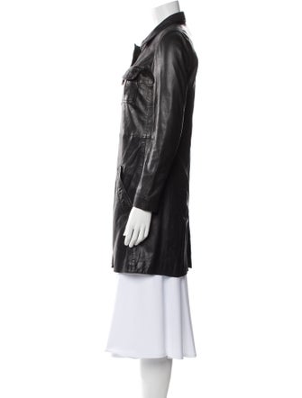Zadig & Voltaire Leather Trench Coat