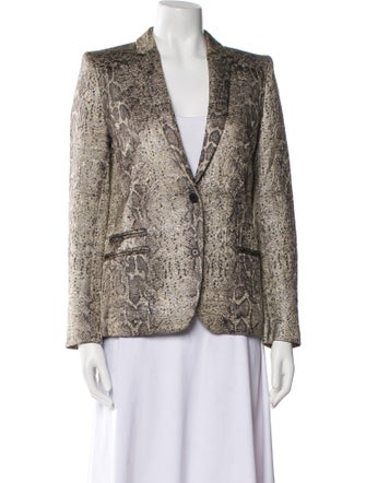 Zadig & Voltaire Animal Print Blazer