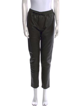 Zadig & Voltaire Lamb Leather Straight Leg Pants