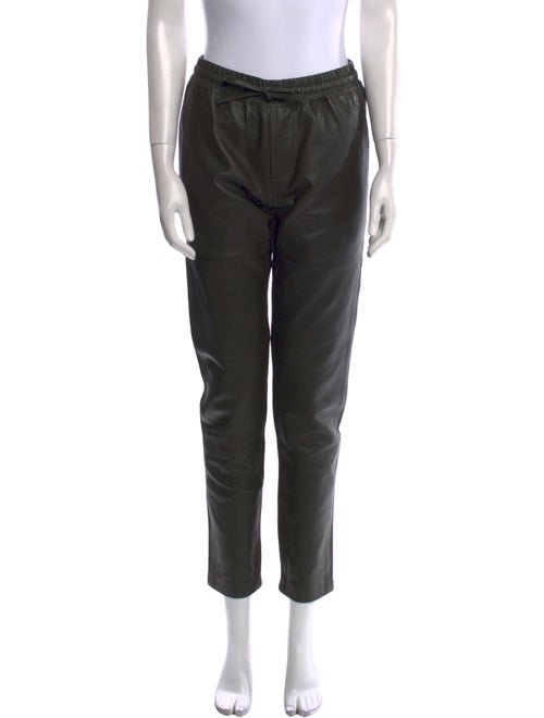 Zadig & Voltaire Lamb Leather Straight Leg Pants