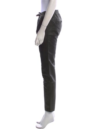 Zadig & Voltaire Lamb Leather Straight Leg Pants