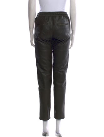 Zadig & Voltaire Lamb Leather Straight Leg Pants