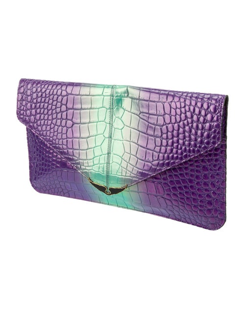 Zadig & Voltaire Embossed Leather Clutch