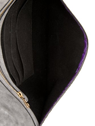 Zadig & Voltaire Embossed Leather Clutch