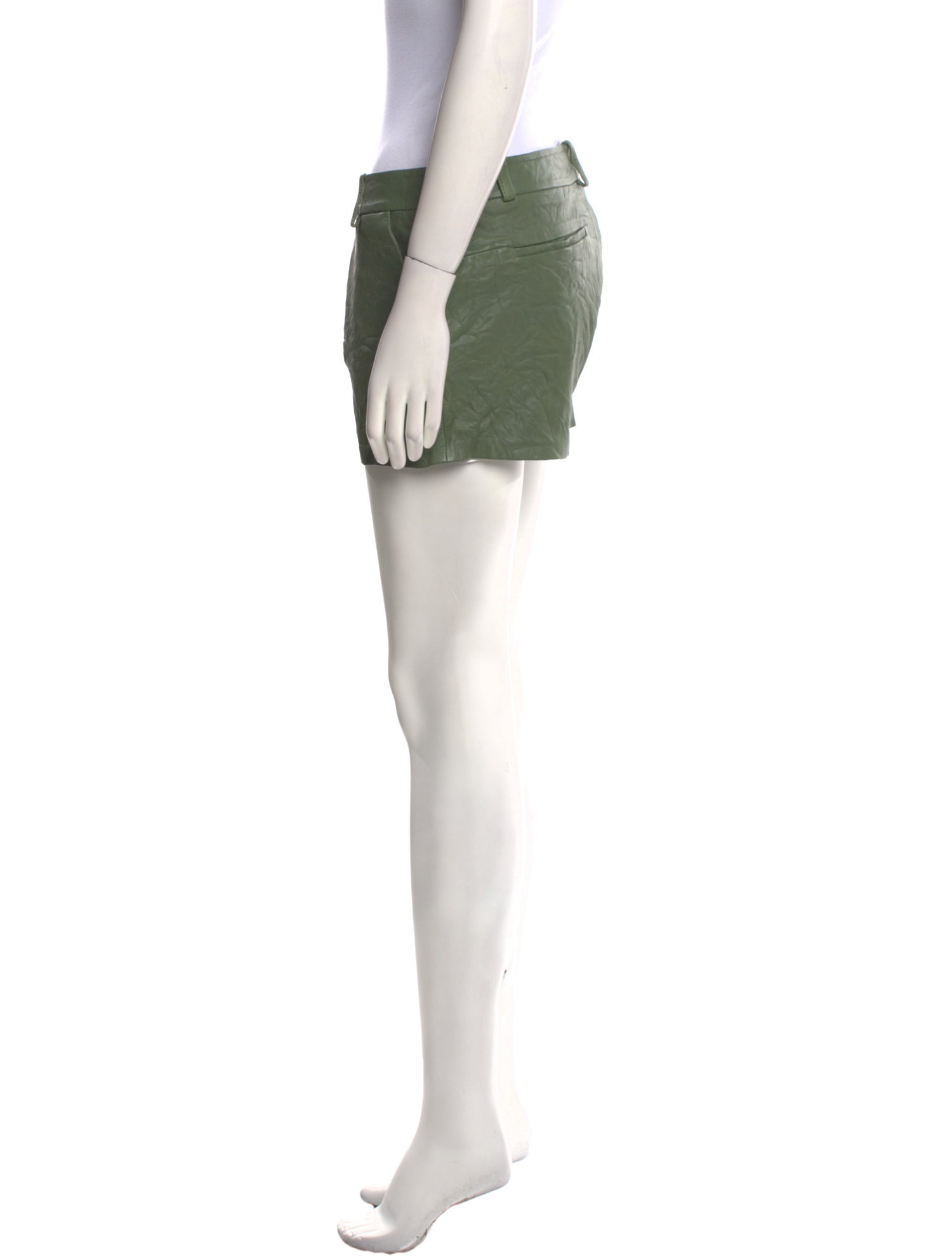 Zadig & Voltaire Lamb Leather Mini Shorts