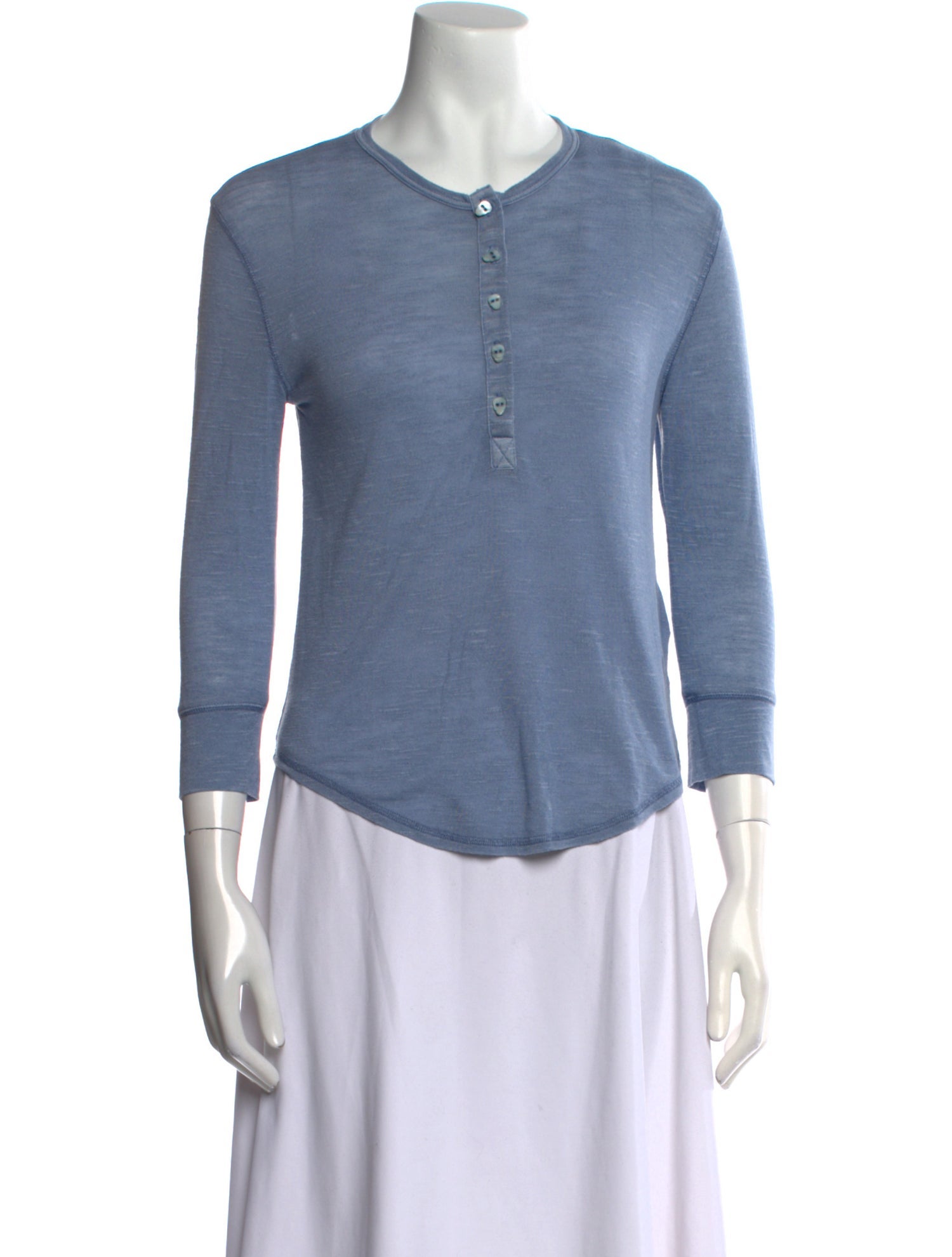 Zadig & Voltaire V-Neck Three-Quarter Sleeve Top