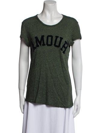 Zadig & Voltaire Graphic Print Scoop Neck T-Shirt