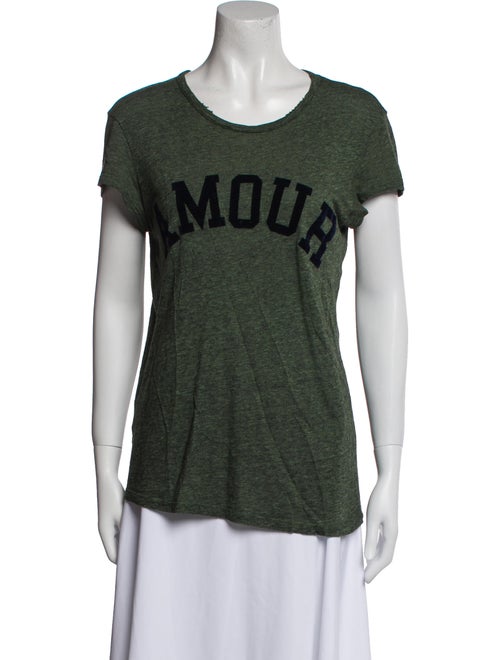 Zadig & Voltaire Graphic Print Scoop Neck T-Shirt