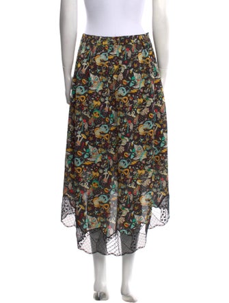 Zadig & Voltaire Printed Midi Length Skirt