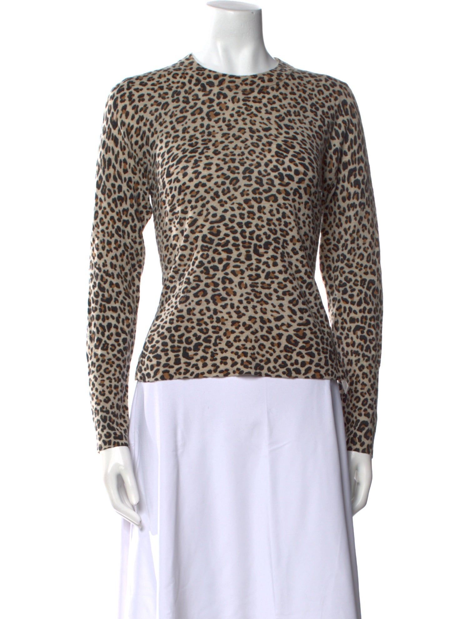 Zadig & Voltaire Animal Print Crew Neck Top