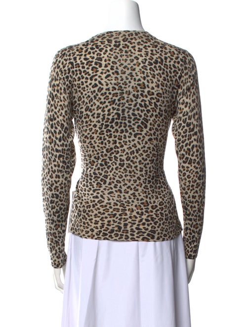 Zadig & Voltaire Animal Print Crew Neck Top