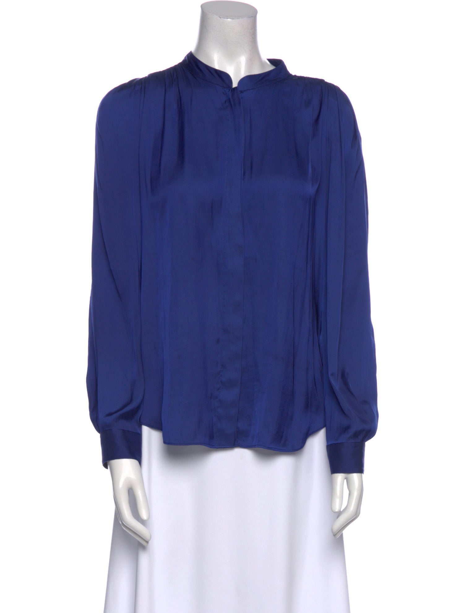 Zadig & Voltaire Mock Neck Long Sleeve Blouse