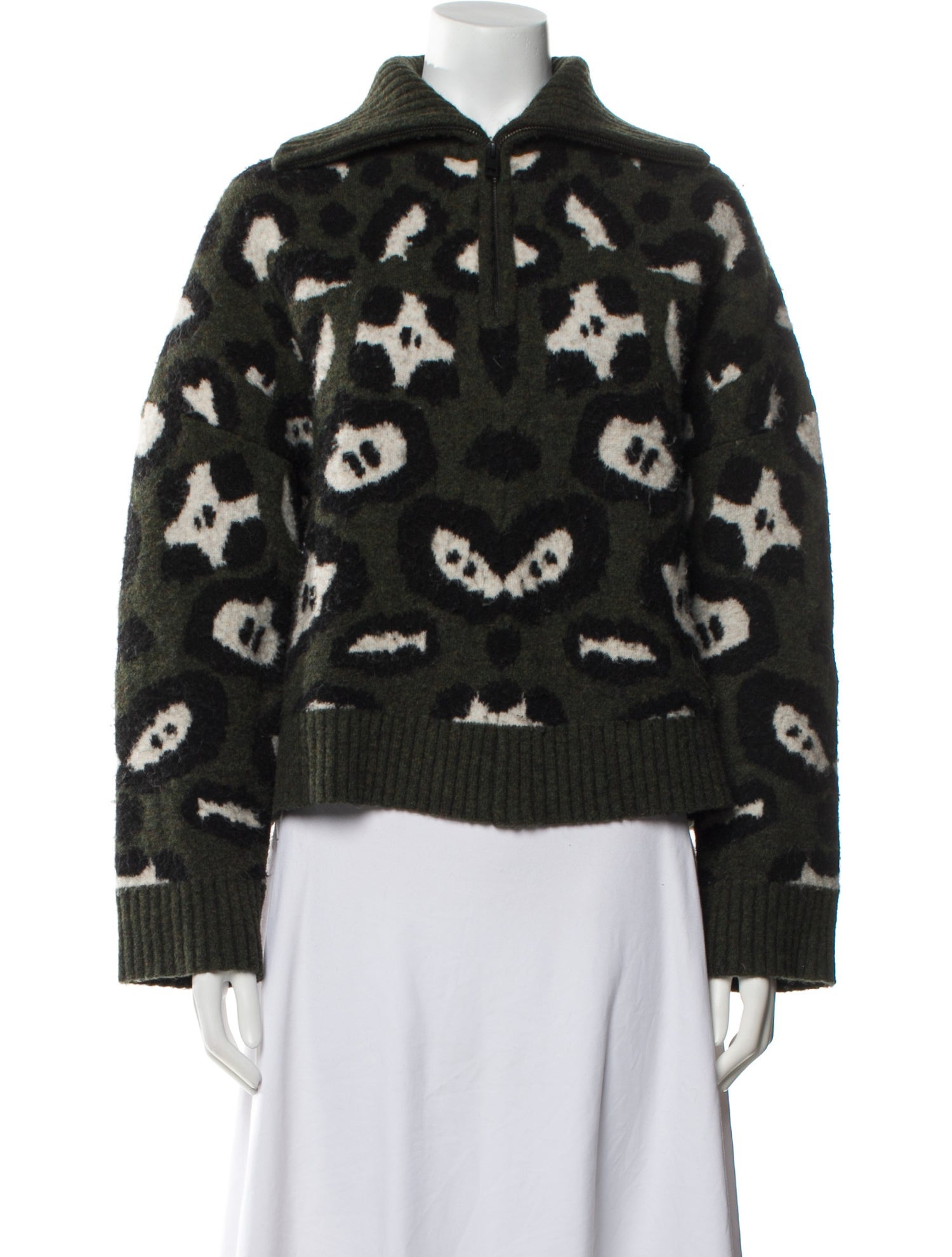 Zadig & Voltaire Wool Printed Bomber Jacket