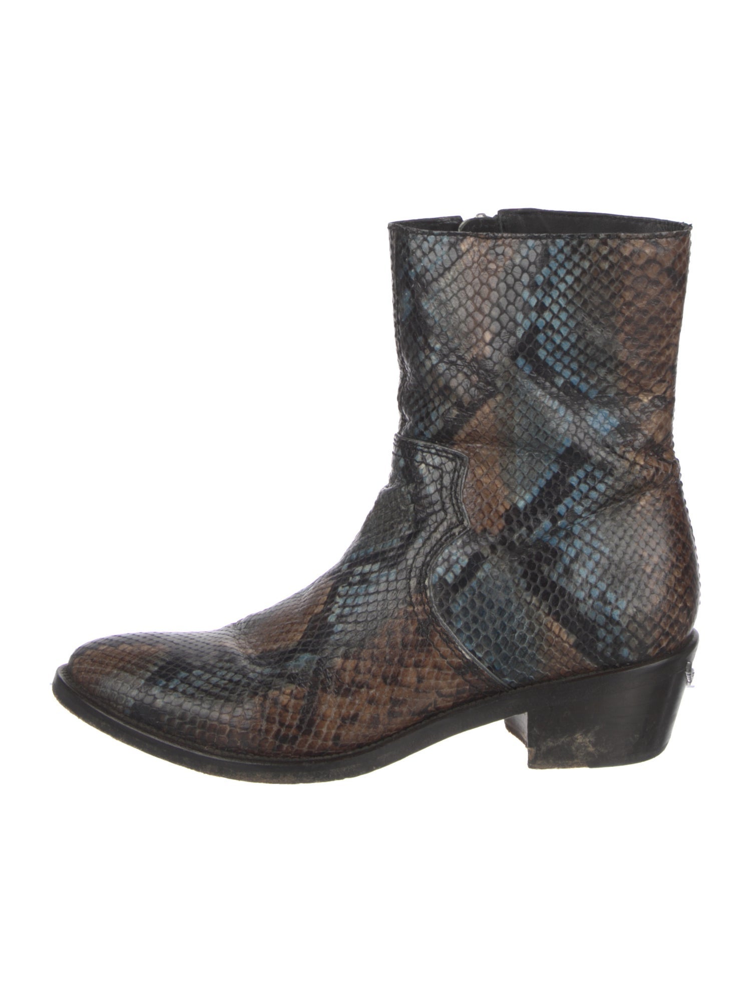Zadig & Voltaire Snakeskin Animal Print Boots
