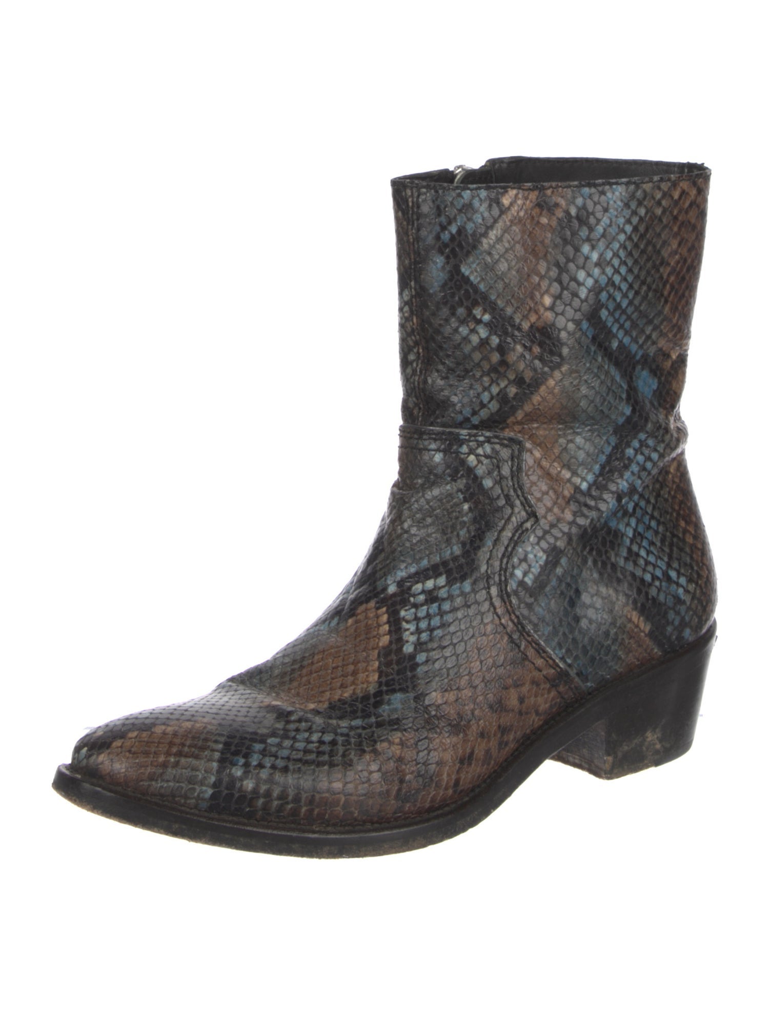 Zadig & Voltaire Snakeskin Animal Print Boots