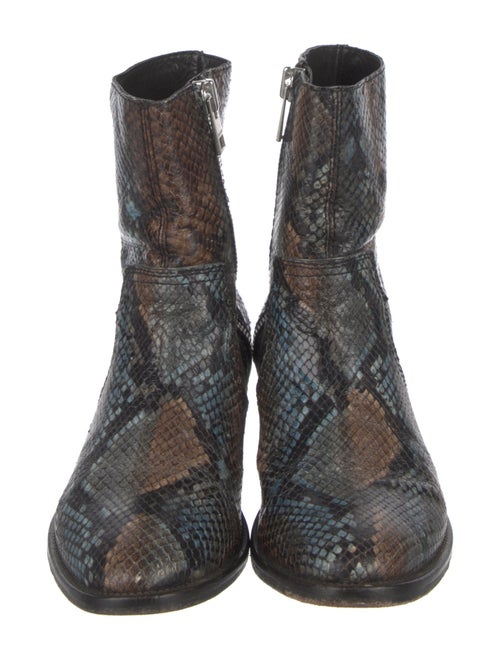 Zadig & Voltaire Snakeskin Animal Print Boots