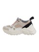 Zadig & Voltaire Leather Mesh Accents Chunky Sneakers
