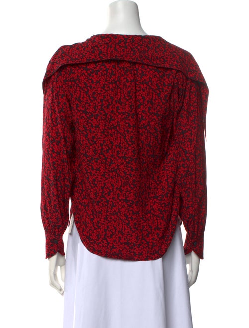 Zadig & Voltaire Printed V-Neck Blouse