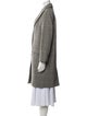 Zadig & Voltaire Wool Tweed Pattern Peacoat