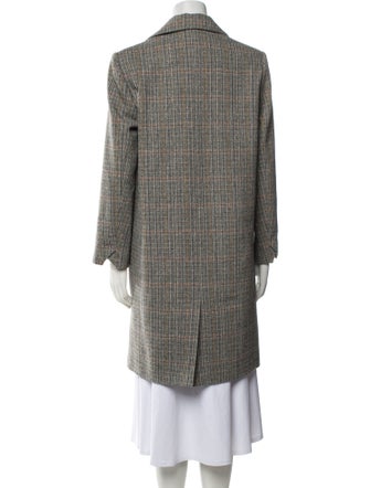 Zadig & Voltaire Wool Tweed Pattern Peacoat