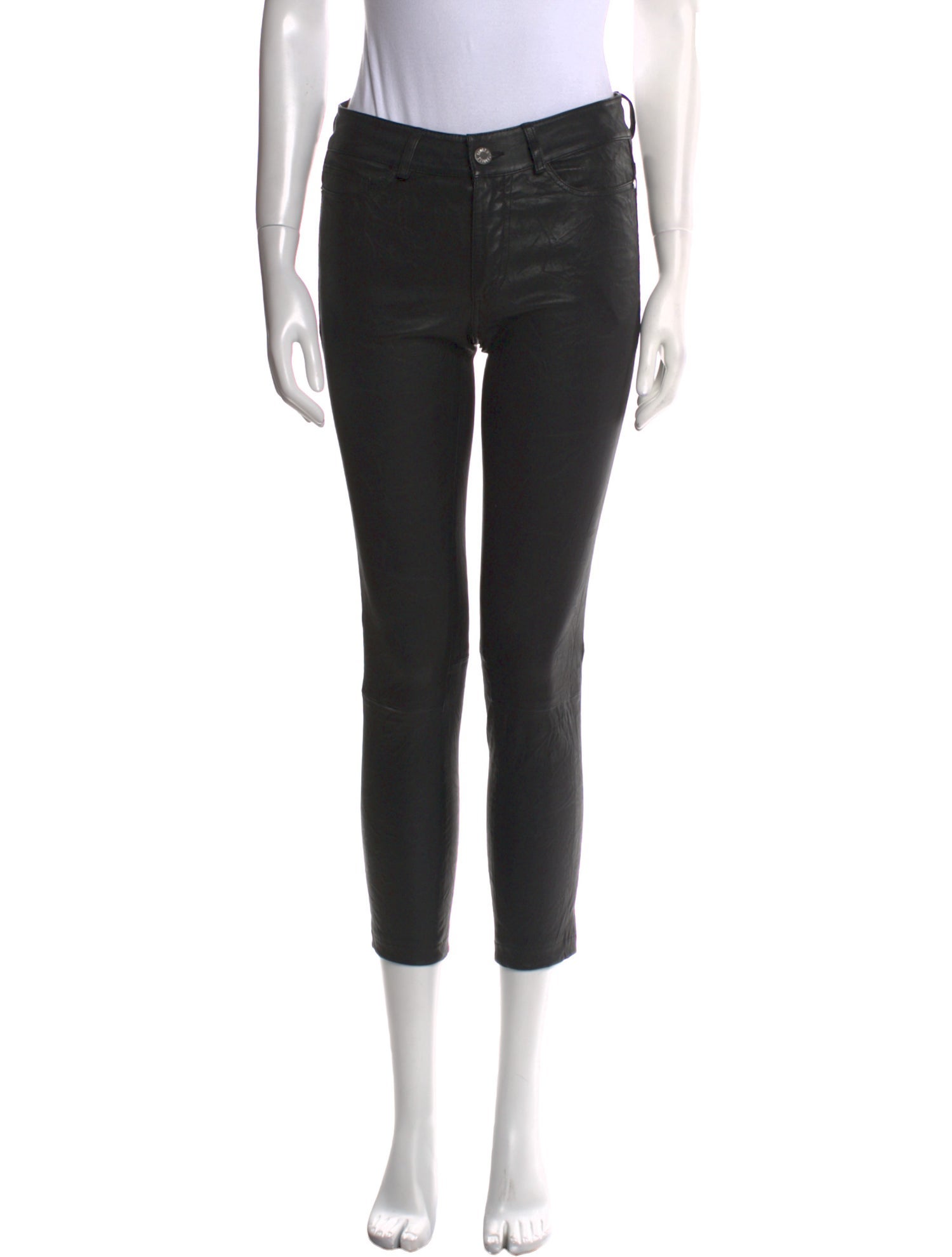 Zadig & Voltaire Lamb Leather Skinny Leg Pants