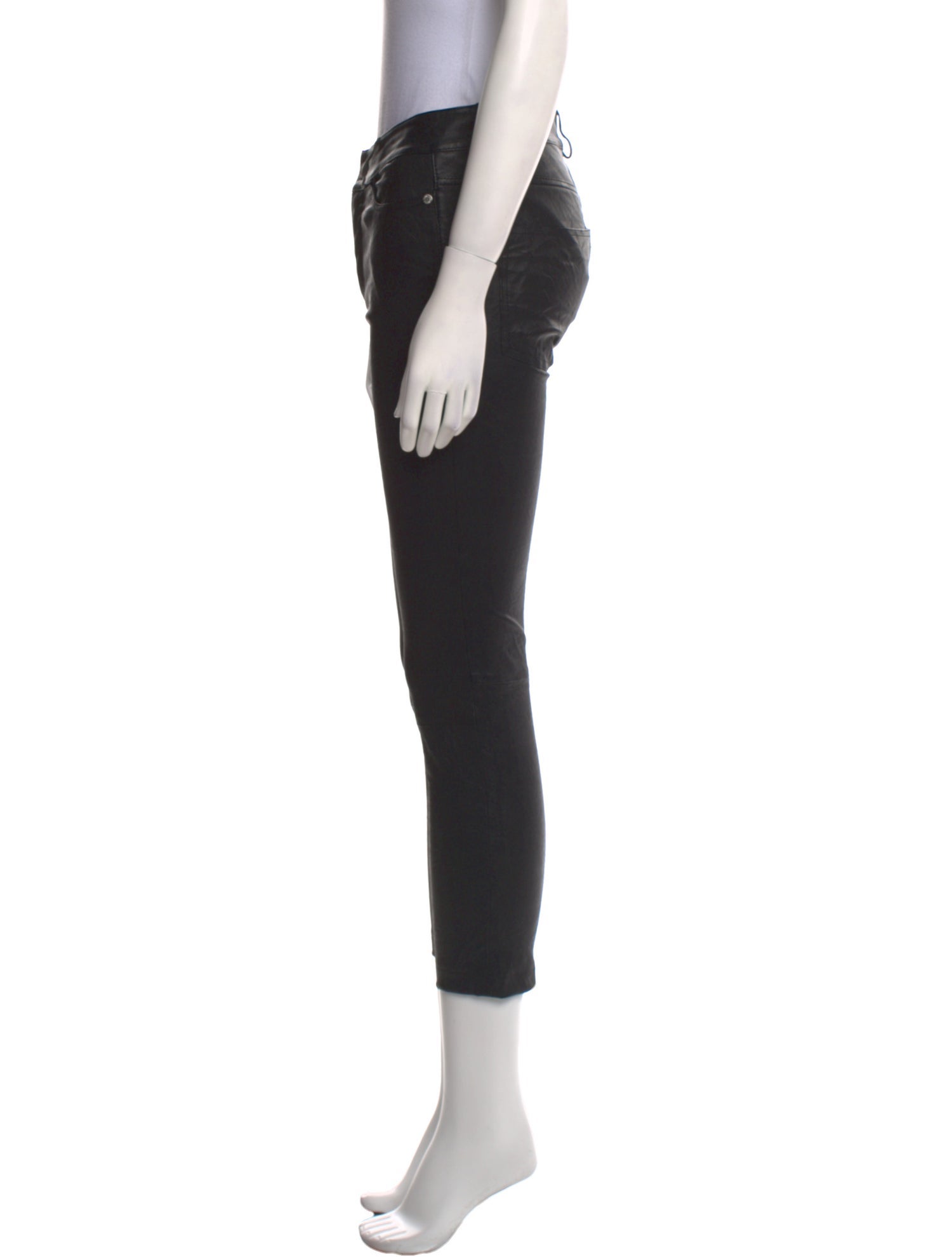 Zadig & Voltaire Lamb Leather Skinny Leg Pants